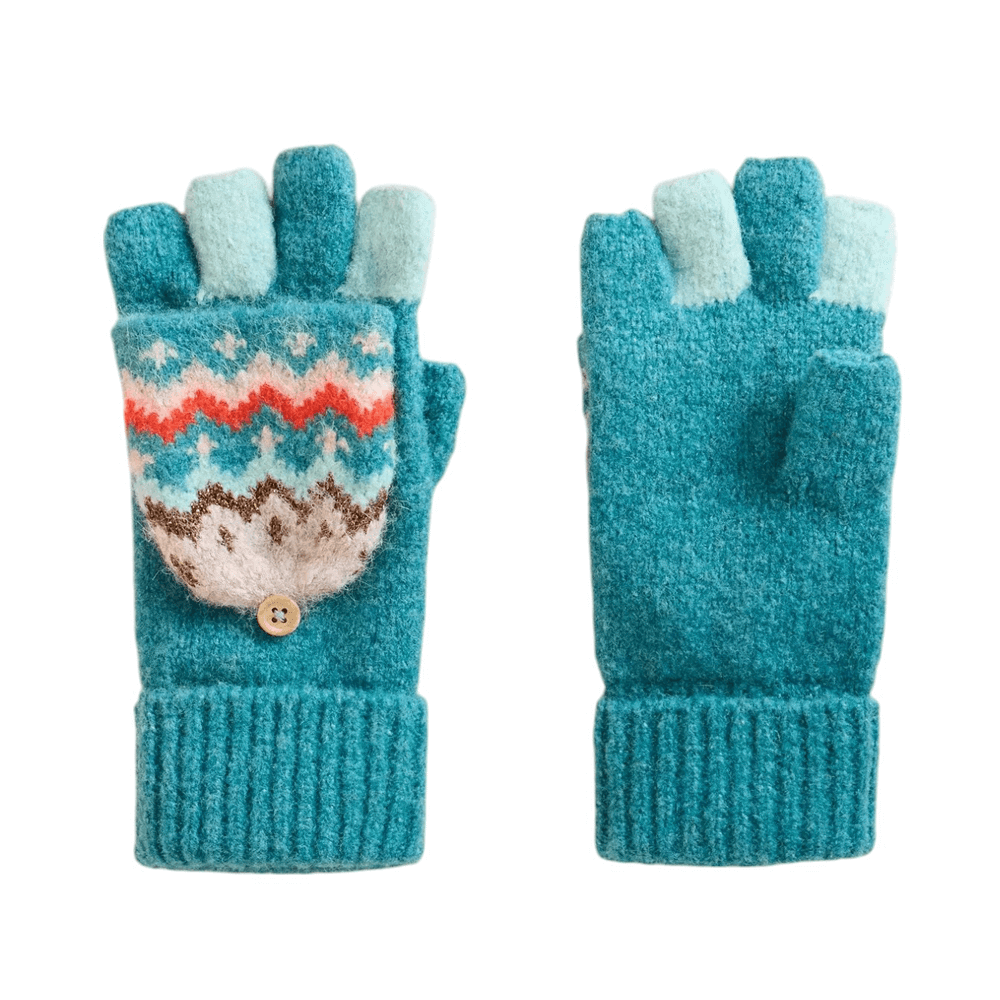 White Stuff Zig Zag Flip Mitten